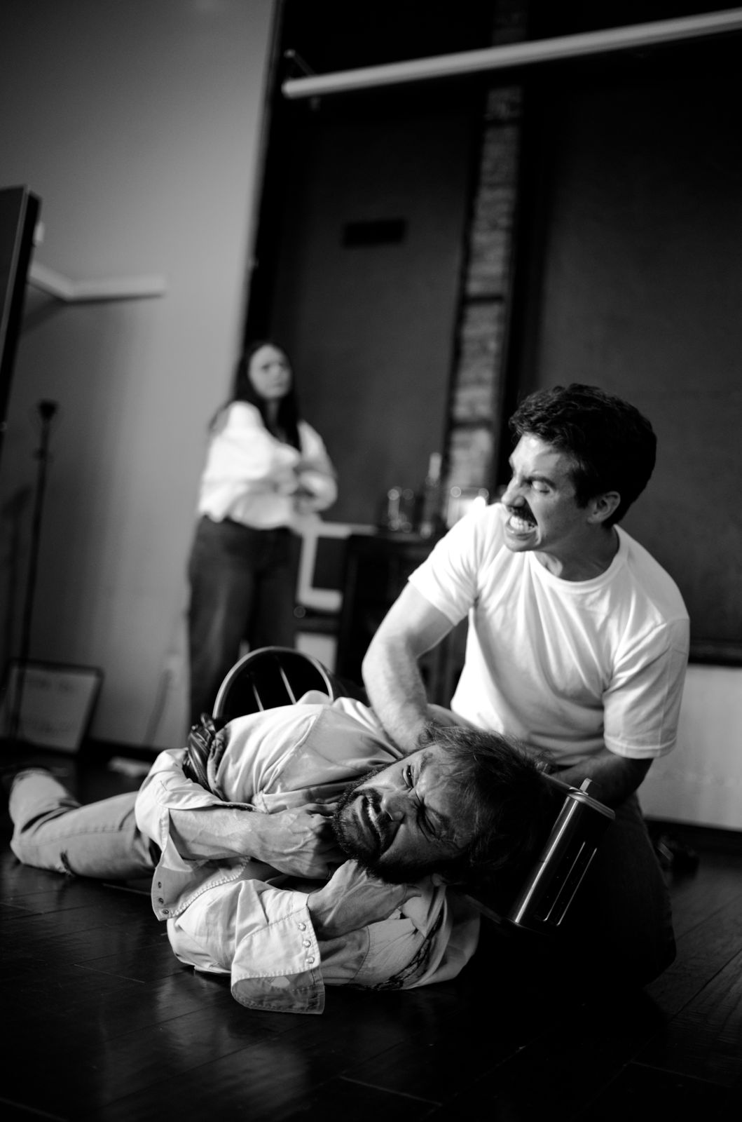 True West: a brother pinned to the floor